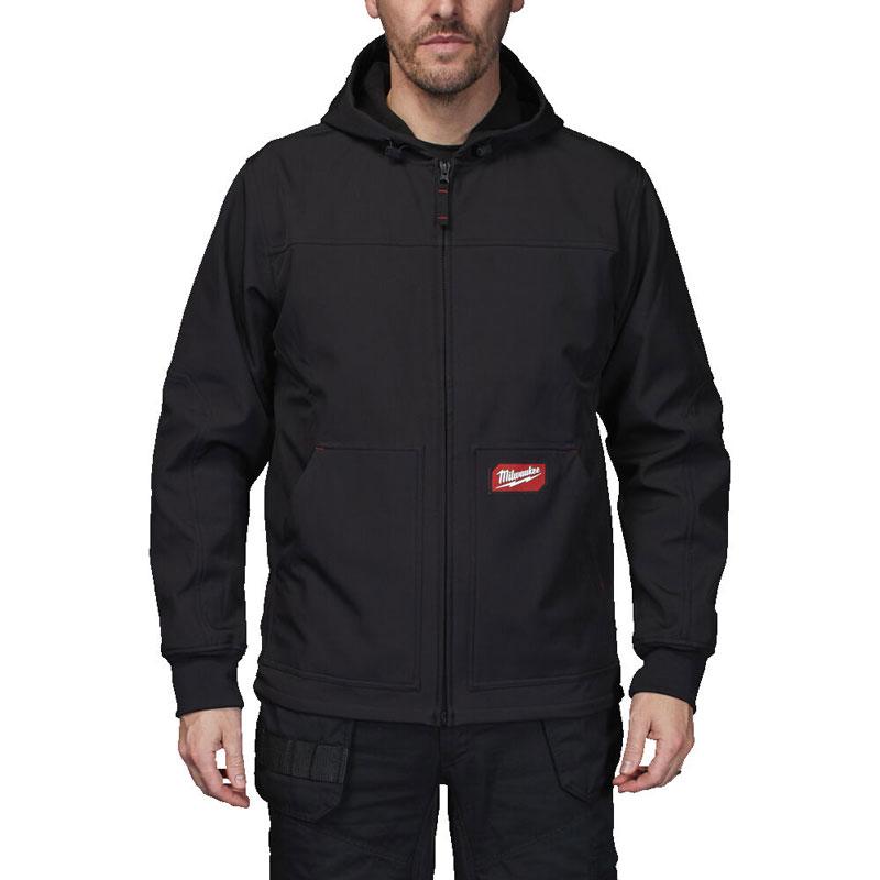 SJ BL XL - Kurtka Softshell z kapturem FREEFLEX™, czarna, rozmiar XL, 4932498274