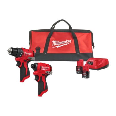 M12 BLPP2D-202B - Zestaw POWERPACK M12™, M12 BLDDRC, M12 BLIDRC, 2 x 2.0 Ah + ładowarka, w torbie, 4933500139
