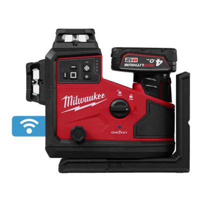 M12 A3PLO-401C - Laser 3-płaszczyznowy 360°, 12 V, 4.0 Ah, ONE-KEY™, w walizce, z akumulatorem i ładowarką, 4933499002