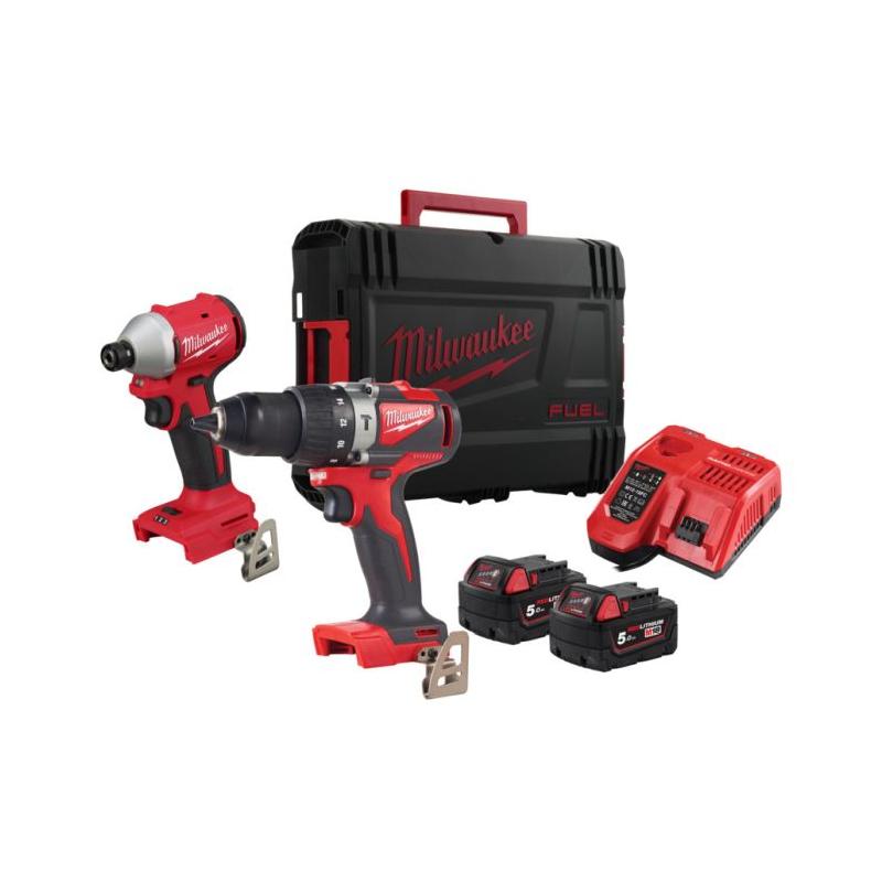 M18 BLPP2A3-502X - Zestaw POWERPACK M18™, M8 BLPD2, M18 BLIDR, 2 x 5.0 Ah + ładowarka, 4933492844