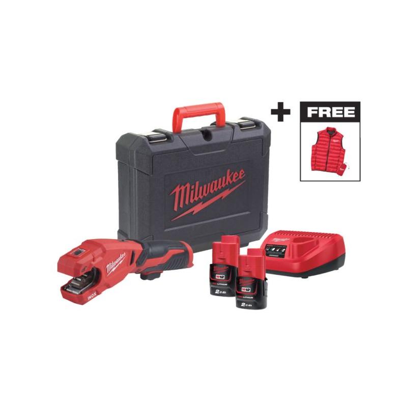 M12 PCSSMC-202C - Obcinak do rur ze stali nierdzewnej 12V, RAPTOR™, w walizce, 2 x 2.0 Ah i ładowarka + kamizelka, 4933499464 M12 PCSSMC-202C - Obcinak do rur ze stali nierdzewnej 12V, RAPTOR™, w walizce, 2 x 2.0 Ah i ładowarka + kamizelka, 4933499464