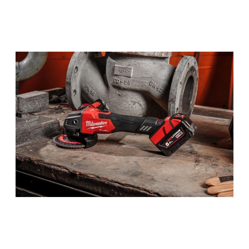 M18 FSAGV125XB-0 - Szlifierka kątowa śr. 125 mm, 18 V, FUEL™, włącznik suwakowy, bez wyposażenia, 4933499158