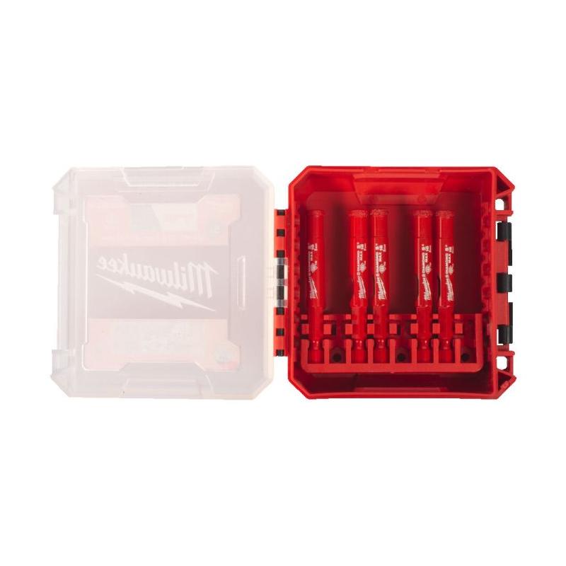 4932498301 - Zestaw wierteł diamentowych Hex Diamond Max do wiercenia na mokro/sucho, 8 mm (5 szt.)