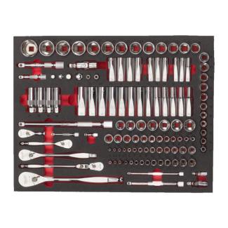 4932498518 - Moduł nasadek i akcesoriów 1/4", 3/8", 1/2" (119 szt.), wkładka piankowa