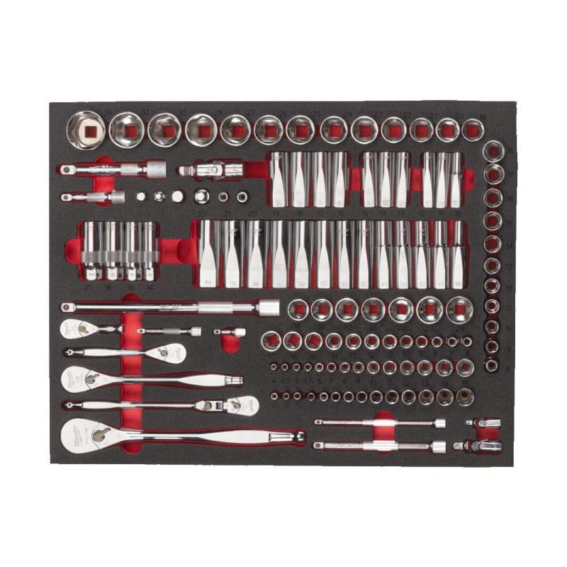 4932498518 - Moduł nasadek i akcesoriów 1/4", 3/8", 1/2" (119 szt.), wkładka piankowa