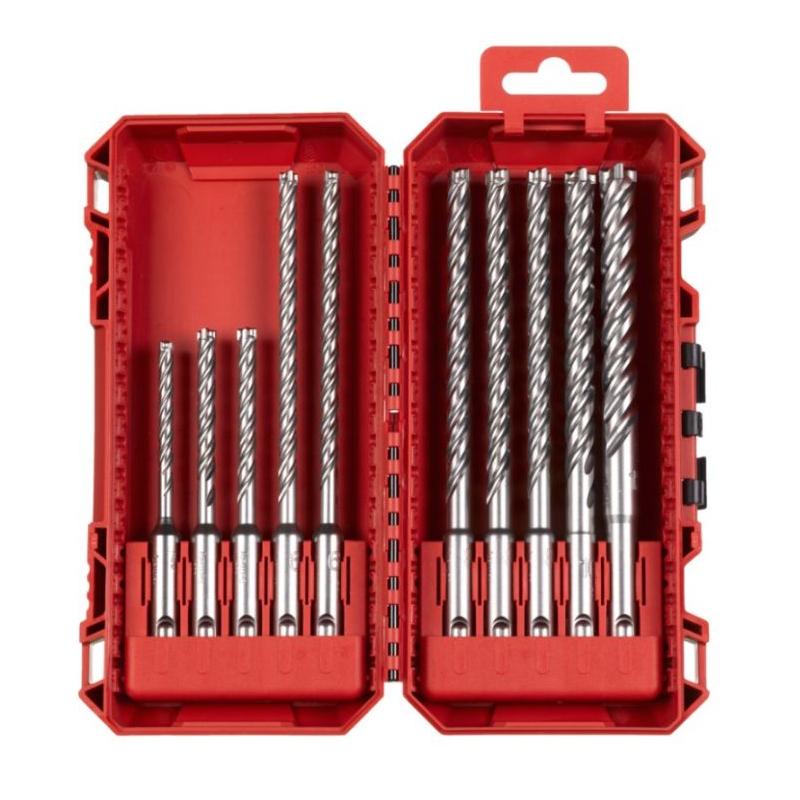 4932500062 - Zestaw wierteł udarowych do betonu SDS-Plus MX4, 4-ostrzowe, 5 - 12 mm (10 szt.)