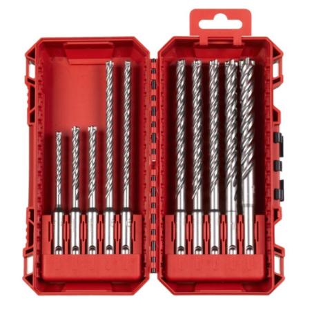 4932500062 - Zestaw wierteł udarowych do betonu SDS-Plus MX4, 4-ostrzowe, 5 - 12 mm (10 szt.)