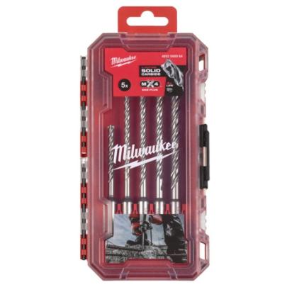 4932500064 - Zestaw wierteł udarowych do betonu SDS-Plus MX4, 4-ostrzowe, 5,5 - 8 mm (5 szt.)