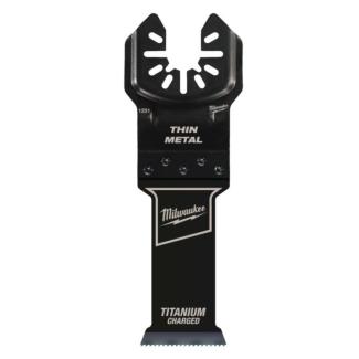 48851251 - Brzeszczot bimetalowy do Multitoola z powłoką tytanową do cięcia miękkich metali i PVC, 28 mm (1 szt.)