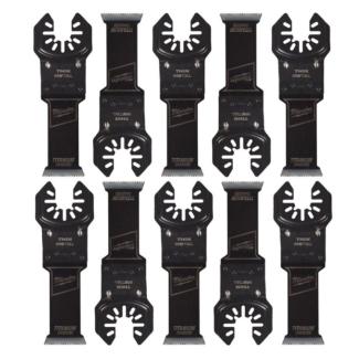 48851259 - Brzeszczot bimetalowy do Multitoola z powłoką tytanową do cięcia miękkich metali i PVC, 28 mm (3 szt.)