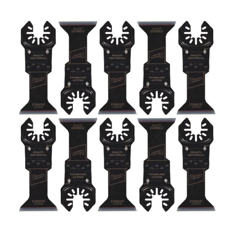 48851269 - Brzeszczot bimetalowy do Multitoola do cięcia wgłębnego wielu materiałów, 45 mm (10 szt.)