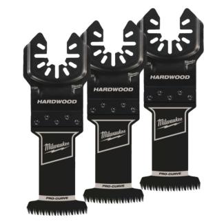 48851133 - Ostrze precyzyjne PRO-CURVE™ do Multitoola do cięcia wgłębnego twardego drewna i PVC, 3C, 35 mm (3 szt.)