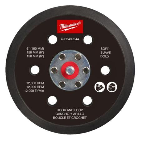 FROSBPSH150 - Podkładka pod szlifierkę mimośrodową M12 FUEL™ 150 mm, miękka, mocowana na rzep, 4932499244
