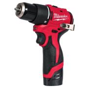 M12 BLPDRC-202C - Kompaktowa wiertarko-wkrętarka udarowa 40 Nm, 12V, 2.0 Ah, w walizce z 2 akumulatorami i ładowarką, 4933500422