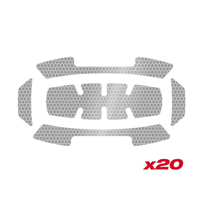 4932500168 - Naklejki odblaskowe srebrne na hełm ochronny BOLT™ 20 zestawów