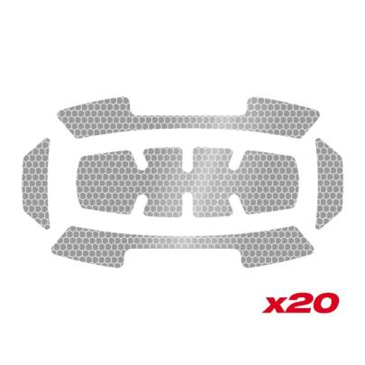 4932500168 - Naklejki odblaskowe srebrne na hełm ochronny BOLT™ 20 zestawów