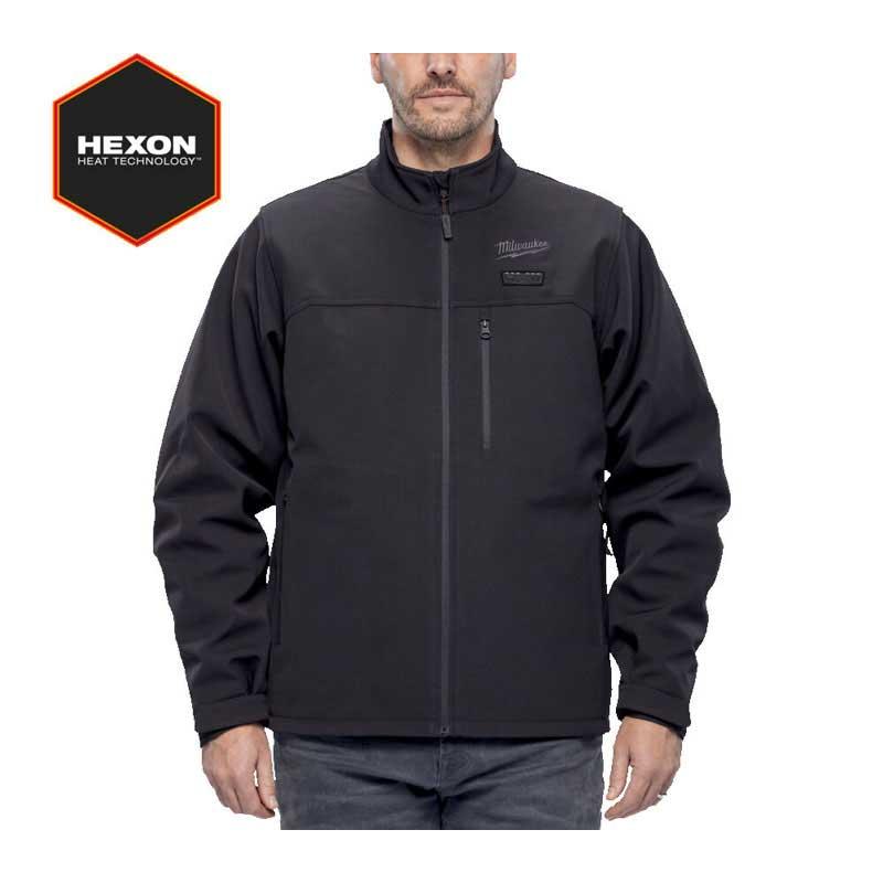 M12 HJBL6-0 (S) - Kurtka podgrzewana męska HEXON, czarna, M12™ Li-ion 12 V, rozmiar S, 4932493819