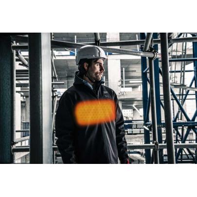 M12 HJBL6-0 (XXL) - Kurtka podgrzewana męska HEXON, czarna, M12™ Li-ion 12 V, rozmiar XXL, 4932493823