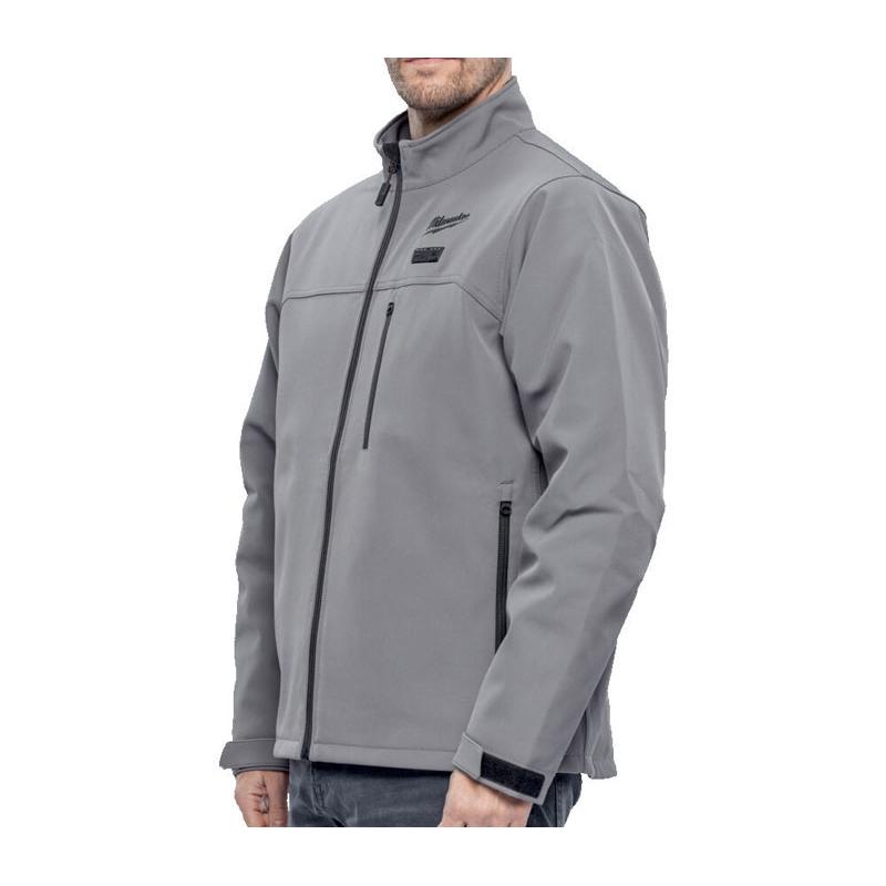 M12 HJGR6-0 (XXL) - Kurtka podgrzewana męska HEXON, szara, M12™ Li-ion 12 V, rozmiar XXL, 4932493829