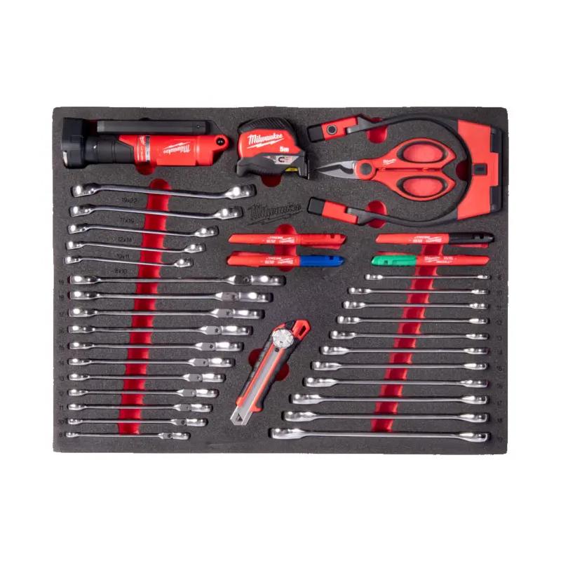 4932500759 - Moduł kluczy Maxbite + narzędzia do cięcia i pomiaru + oświetlenie (36 szt.), wkładka piankowa