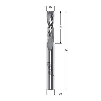 4932500917 - Frez spiralny do drewna z węglikiem spiekanym, trzpień 8 mm, 8 x 32/80 mm