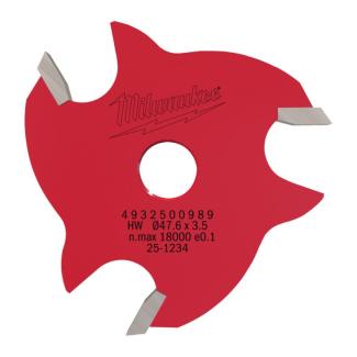 4932500989 - Frez wpustowy do drewna z węglikiem spiekanym, trzpień 8 mm, 3,5/47,6 mm