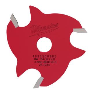4932500985 - Frez wpustowy do drewna z węglikiem spiekanym, trzpień 8 mm, 2/47,6 mm