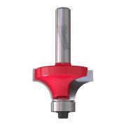 4932501029 - Frez do zaokrąglania krawędzi do drewna z węglikiem spiekanym, trzpień 8 mm, R9,5, 31,7 x 16/57,3 mm
