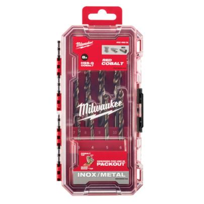 4932499256 - Red Cobalt HSS-G metal drill bit set, 3–10 mm (8 pcs)