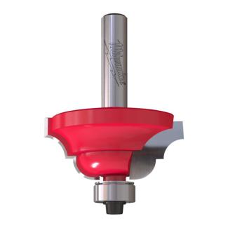 4932501038 - Frez profilowy rzymski Roman Ogee do drewna z węglikiem spiekanym, trzpień 8 mm, R6,4/4, 42,8 mm