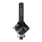 4932501008 - 45° chamfering cutter for wood with replaceable carbide inserts, 8 mm shank, 29 x 8/60 mm