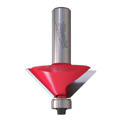 4932501005 - 45° chamfering cutter for wood with carbide inserts, 8 mm shank, 1.7 x 9.5/53.3 mm
