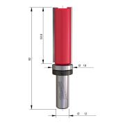4932500944 - Profile router bit for jigs, carbide-tipped, 12 mm shank, 19 x 50.8/92 mm