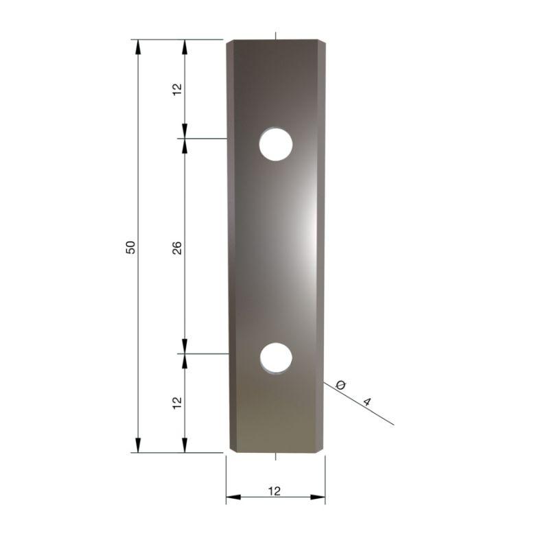 4932501072 - Noże z węglika spiekanego do frezów K4, 50 x 12 x 1,5 mm (10 szt.)