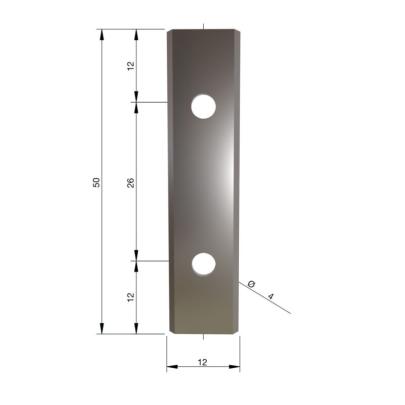 4932501072 - Noże z węglika spiekanego do frezów K4, 50 x 12 x 1,5 mm (10 szt.)