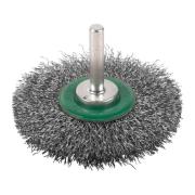 4932501708 - S6 wire wheel brush, 70x9 mm, crimped stainless steel, 0.3 mm, for spindle grinders (3 pcs.)