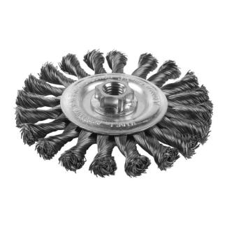 4932501740 - Szczotka druciana tarczowa M14, 125x14 mm, stal wiązana, 0,5 mm, do szlifierek kątowych 115 i 125 mm (1 szt.)