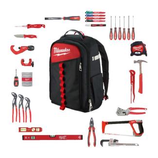 4932501190 - PACKOUT™ Tool Kit in Backpack for Plumbers (38 pcs.)