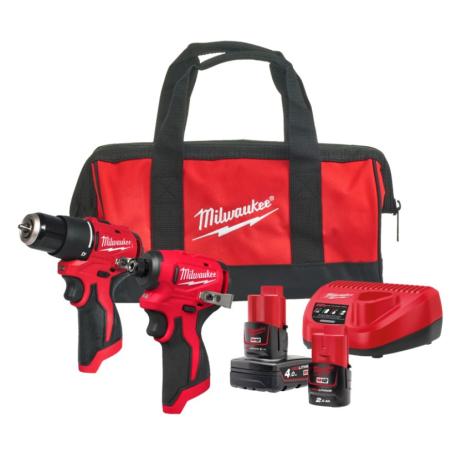 M12 BLPP2B-422B - Zestaw POWERPACK M12™, M12 BLPDRC, M12 BLIDRC, 1 x 4.0 Ah i 1 x 2.0 Ah, w torbie, 4933500425
