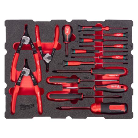 4932501876 - Screwdriver and pliers module for PACKOUT drawer rings (44 pcs.), foam insert