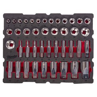 4932501869 - 1/2" Short and Long Socket Set for PACKOUT Drawers, 8 - 36 mm (42 pcs.), foam insert