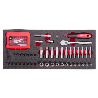 4932499293 - 1/4" Socket and Accessory Module, 4 - 13 mm (76 pcs.), foam insert