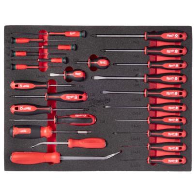 4932500755 - Screwdriver and prying tool module (38 pcs.), foam insert