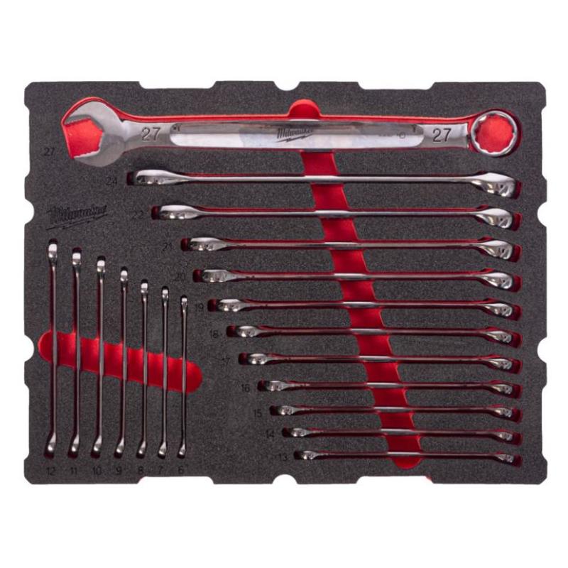 4932501871 - PACKOUT Drawer Combination Wrenches Module, 6 - 27 mm (19 pcs.), foam insert