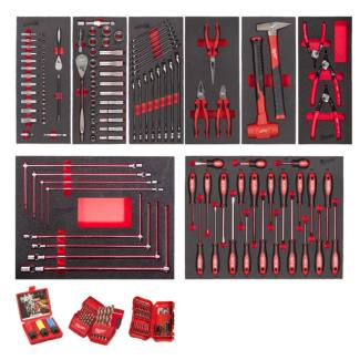 4932499474 - Set of 172 automotive tools in 8 modules for tool carts
