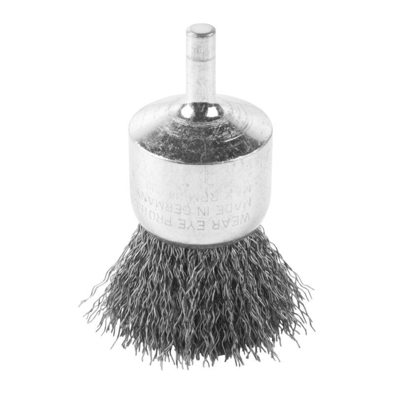 4932501725 - Szczotka druciana pędzelkowa S6, 30x25x68 mm, stal nierdzewna karbowana 0,3 mm do szlifierek trzpieniowych (3 szt.)