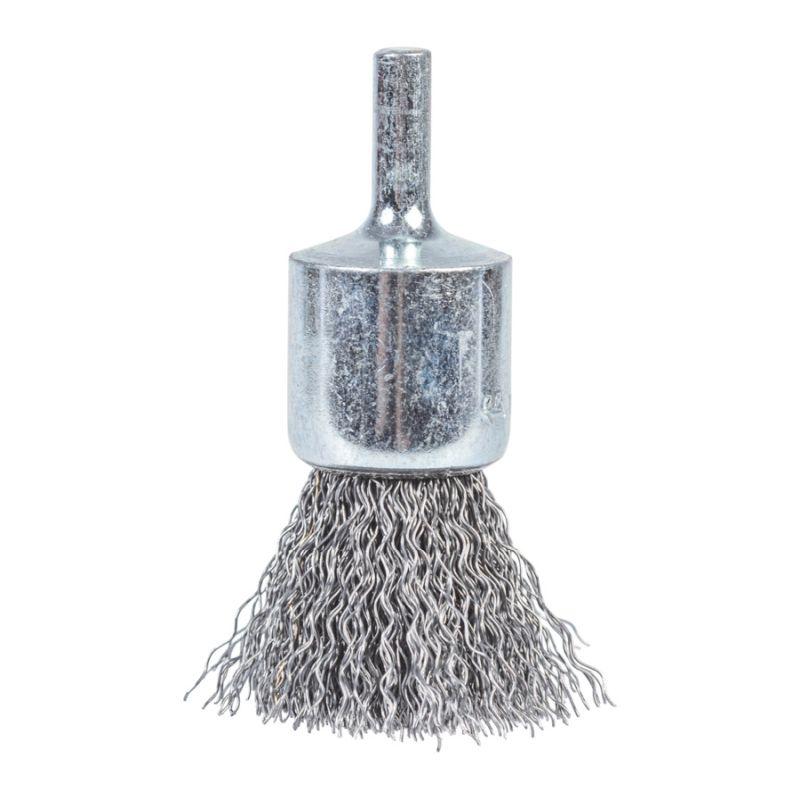 4932501722 - S6 wire brush, 22x25x68 mm, crimped steel, 0.3 mm, for spindle grinders (3 pcs.)