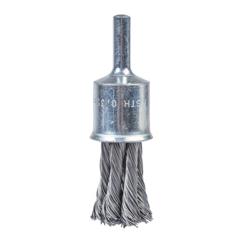 4932501730 - Szczotka druciana pędzelkowa S6, 19x28x72 mm, stal wiązana, 0,35 mm, do szlifierek trzpieniowych (3 szt.)