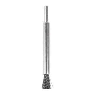 4932501726 - Szczotka druciana pędzelkowa S6, 12x20x120 mm, stal karbowana, 0,3 mm, do szlifierek trzpieniowych (3 szt.)