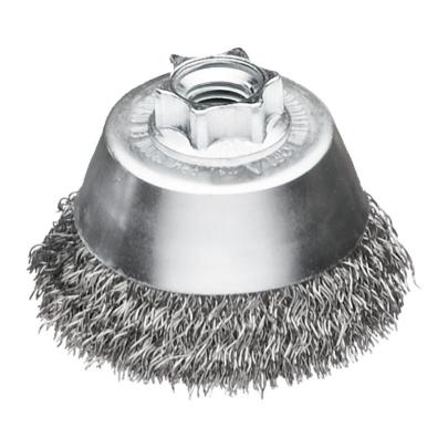 4932501750 - Szczotka druciana kielichowa M14, 65 mm, stal karbowana, 0,35 mm, do szlifierek 115 i 125 mm (1 szt.)